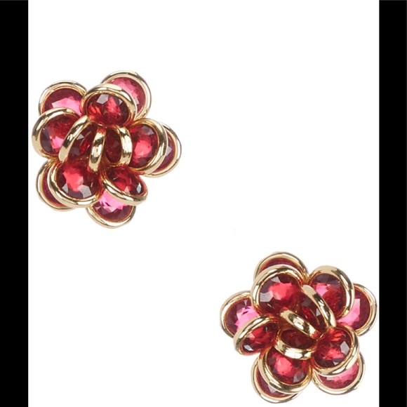 Kate Spade Jeweled Rosette Studs NWT